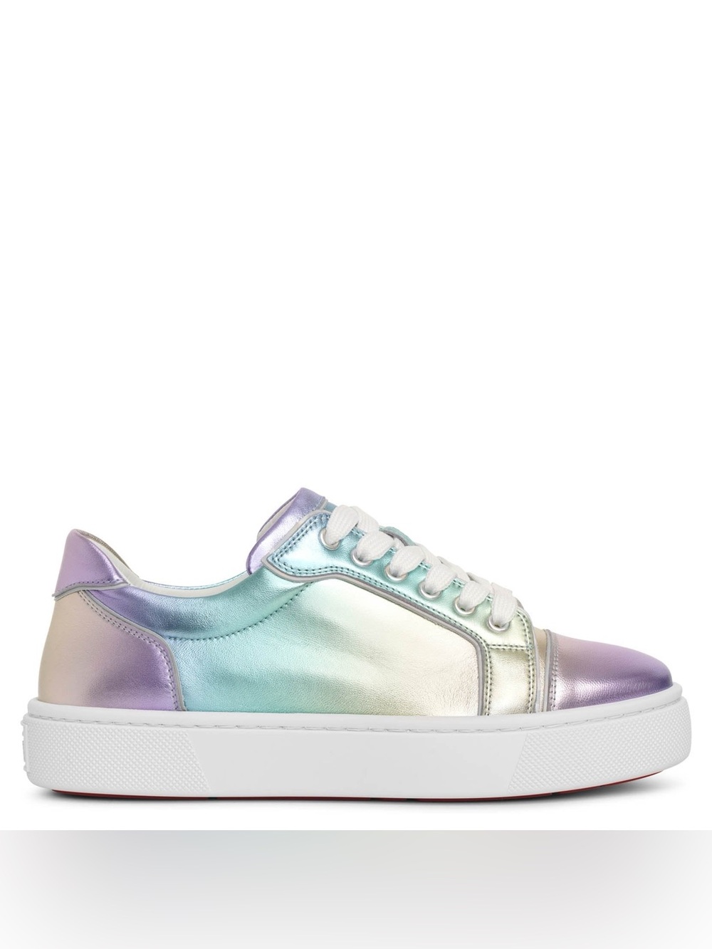 Christian Louboutin Vieirissima Flat, Iridescent Multi/Bianco, EU 40